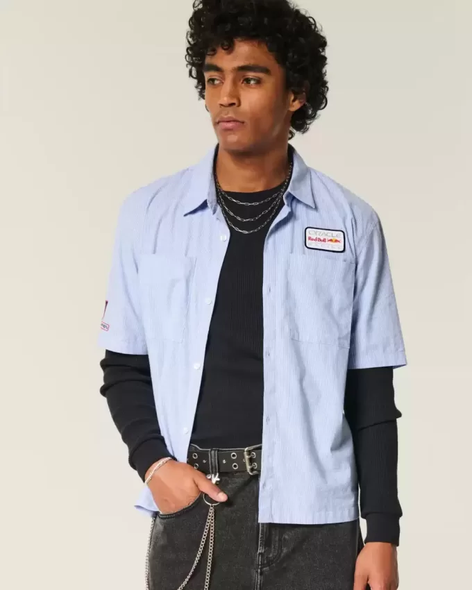 Cămașă Boxy Oracle Red Bull Racing Graphic Workwear Cămașă Boxy Oracle Red Bull Racing Graphic Workwear