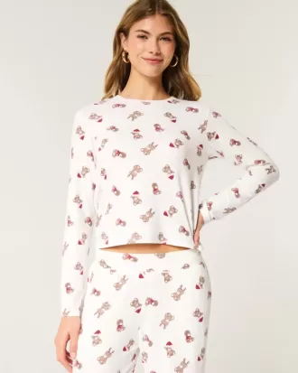 Cămașă confortabilă de pijama cu mânecă lungă