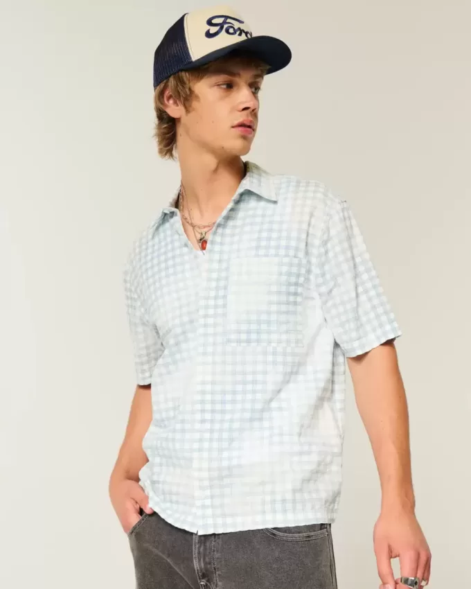 Cămașă cu mânecă scurtă de buzunar Cămașă cu mânecă scurtă de buzunar