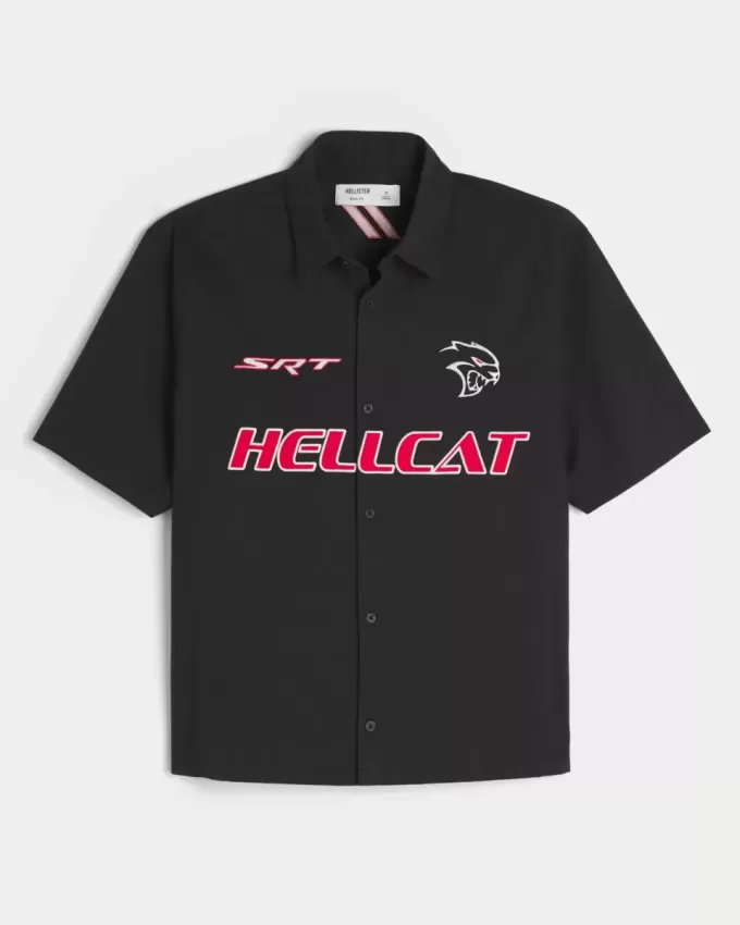Cămașă cu mânecă scurtă Dodge Hellcat cu grafică Cămașă cu mânecă scurtă Dodge Hellcat cu grafică
