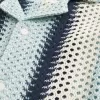 Cămașă cu mânecă scurtă în stil croșetat