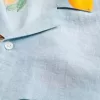 Cămașă cu model portocaliu din amestec de in Cămașă cu model portocaliu din amestec de in