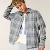 Cămașă din flanel boxy Cămașă din flanel boxy