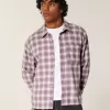 Cămașă din flanel boxy Cămașă din flanel boxy