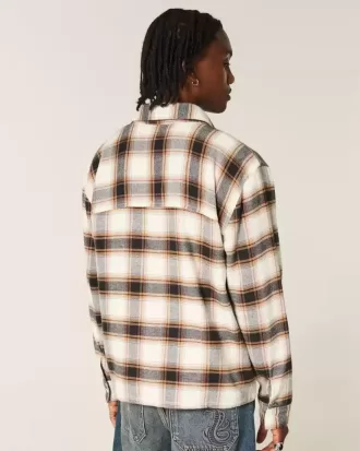 Cămașă din flanel boxy
