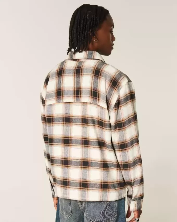 Cămașă din flanel boxy Cămașă din flanel boxy