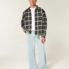 Cămașă din flanel boxy Cămașă din flanel boxy