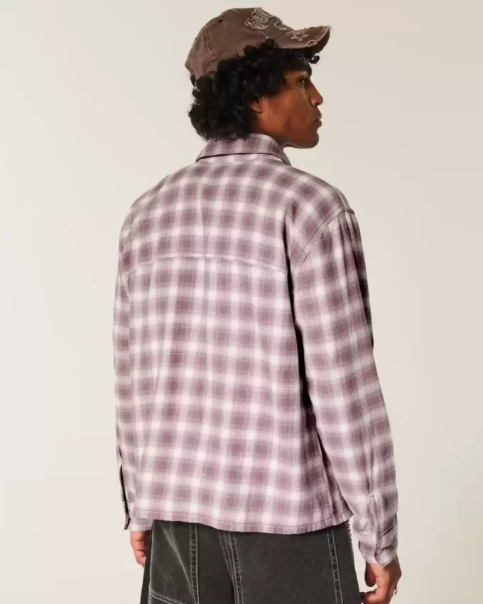 Cămașă din flanel boxy Cămașă din flanel boxy