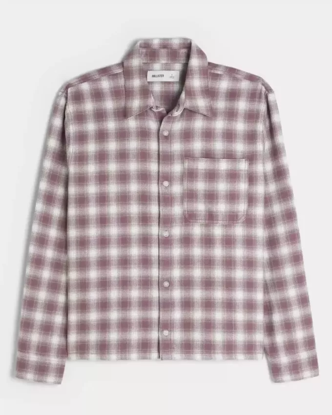Cămașă din flanel boxy Cămașă din flanel boxy
