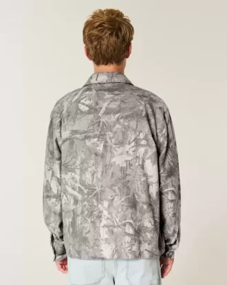 Cămașă din flanel Camo Boxy