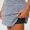 Fusta mini din tricot cu volane