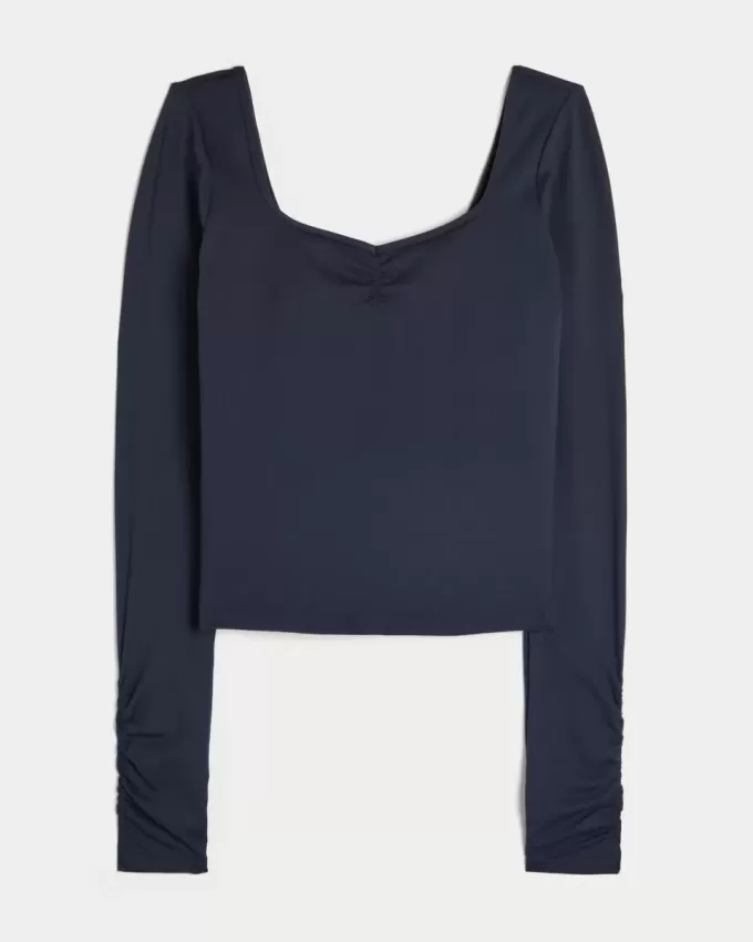 Gilly Hicks Active Recharge Cinch Sweetheart Top Gilly Hicks Active Recharge Cinch Sweetheart Top