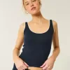 Gilly Hicks Cozy Waffle Lace Trim Tank Gilly Hicks Cozy Waffle Lace Trim Tank