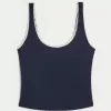 Gilly Hicks Cozy Waffle Lace Trim Tank Gilly Hicks Cozy Waffle Lace Trim Tank