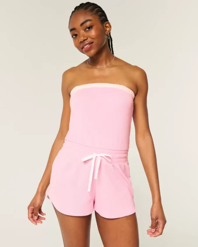 Gilly Hicks Cozy Waffle Onesie fără bretele Gilly Hicks Cozy Waffle Onesie fără bretele