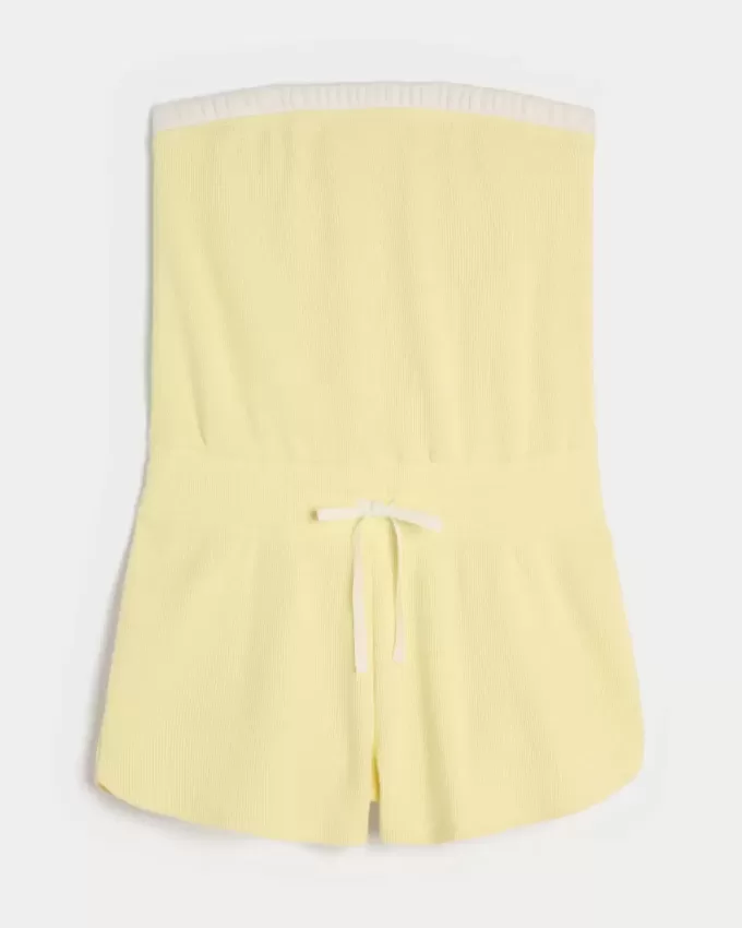 Gilly Hicks Cozy Waffle Onesie fără bretele Gilly Hicks Cozy Waffle Onesie fără bretele