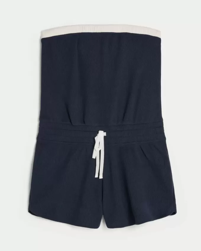 Gilly Hicks Cozy Waffle Onesie fără bretele Gilly Hicks Cozy Waffle Onesie fără bretele