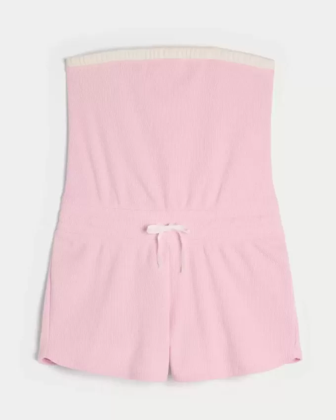 Gilly Hicks Cozy Waffle Onesie fără bretele Gilly Hicks Cozy Waffle Onesie fără bretele