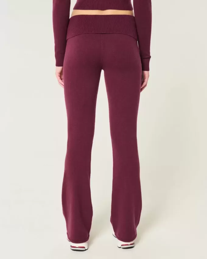 Gilly Hicks, pulover confortabil din tricot, pantaloni cu talie pliabilă Gilly Hicks, pulover confortabil din tricot, pantaloni cu talie pliabilă