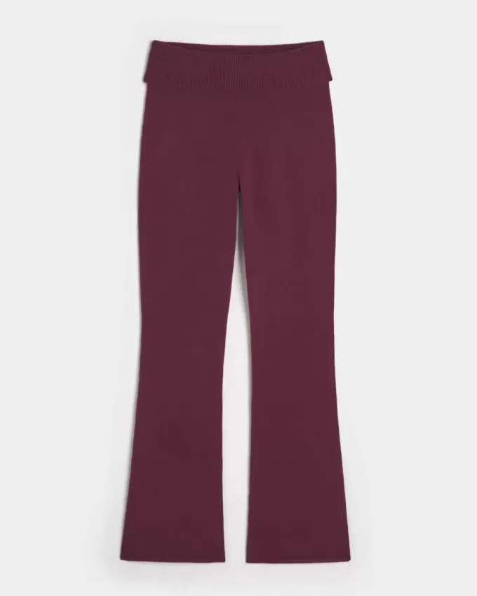 Gilly Hicks, pulover confortabil din tricot, pantaloni cu talie pliabilă Gilly Hicks, pulover confortabil din tricot, pantaloni cu talie pliabilă