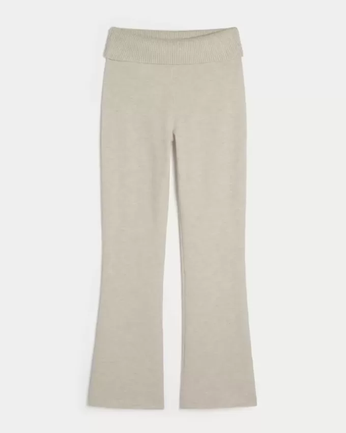Gilly Hicks, pulover confortabil din tricot, pantaloni cu talie pliabilă Gilly Hicks, pulover confortabil din tricot, pantaloni cu talie pliabilă