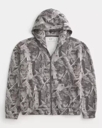 Hanocă cu cap cu fermoar Camo