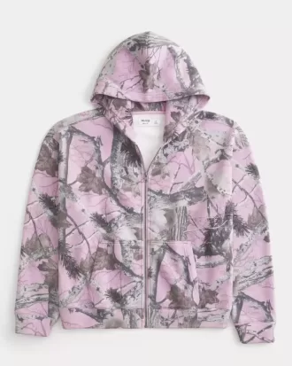 Hanocă cu cap cu fermoar Camo