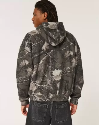 Hanocă cu cap cu fermoar Camo
