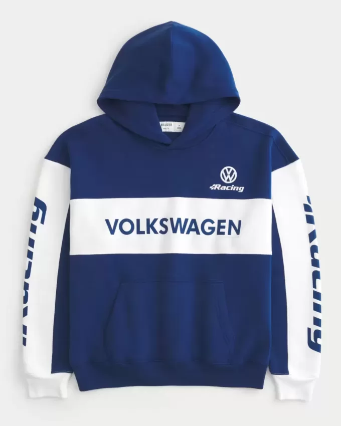 Hanocă cu glugă cu grafic Volkswagen Racing Boxy Hanocă cu glugă cu grafic Volkswagen Racing Boxy