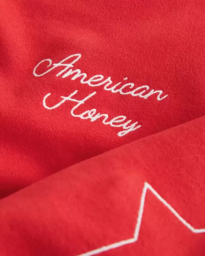 Hanorac American Honey Graphic Crew Hanorac American Honey Graphic Crew