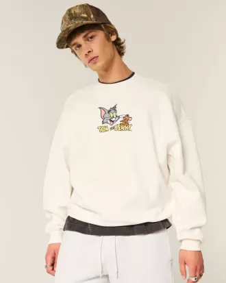 Hanorac Baggy Cinch Tom și Jerry Graphic Crew