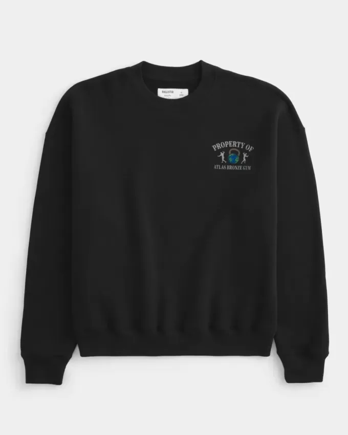 Hanorac boxy Atlas Bronze Gym Crew Hanorac boxy Atlas Bronze Gym Crew