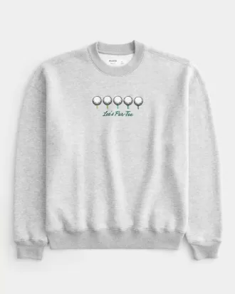 Hanorac Boxy Golf Graphic Crew Hanorac Boxy Golf Graphic Crew