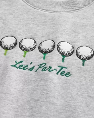 Hanorac Boxy Golf Graphic Crew Hanorac Boxy Golf Graphic Crew