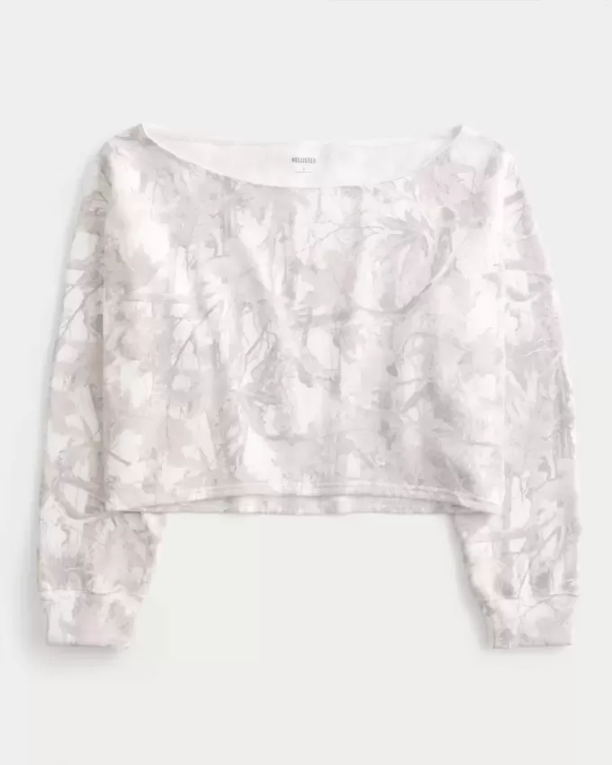 Hanorac cu model Camo dublu cu umeri Hanorac cu model Camo dublu cu umeri