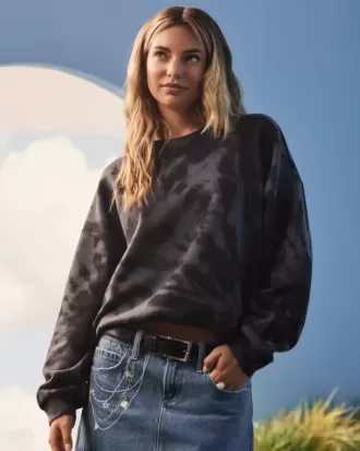 Hanorac cu model ușor Tie-Dye