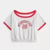 Hanorac grafic cu mânecă scurtă Terry Fleece Hanorac grafic cu mânecă scurtă Terry Fleece