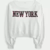 Hanorac mini cu grafic New York Hanorac mini cu grafic New York