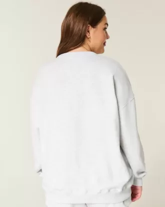Hanorac oversize Heart Graphic Crew