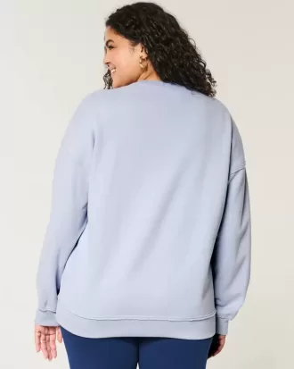 Hanorac oversized cu decolteu cu grafic Gameday