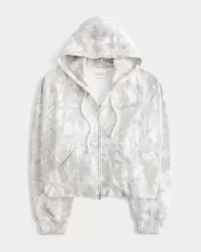 Hanorac ușor Camo cu fermoar Hanorac ușor Camo cu fermoar