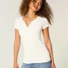 Henley cu mânecă scurtă Henley cu mânecă scurtă