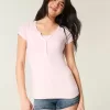 Henley cu mânecă scurtă Henley cu mânecă scurtă