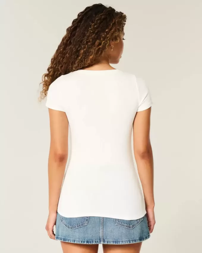Henley cu mânecă scurtă Henley cu mânecă scurtă