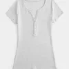 Henley cu mânecă scurtă Henley cu mânecă scurtă