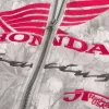 Hoodie cu fermoar cu grafic Honda Racing Boxy Hoodie cu fermoar cu grafic Honda Racing Boxy