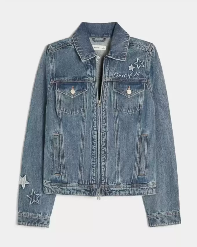 Jachetă din denim grafic clasa ’26