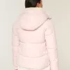 Jachetă puf căptușită cu blană artificială