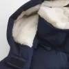 Jachetă puf căptușită cu blană artificială
