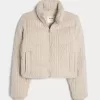 Jachetă puf mini din tricot pulover